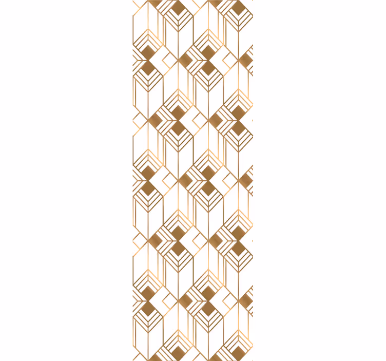 Tapet geometric simetrie cubistă - TenStickers