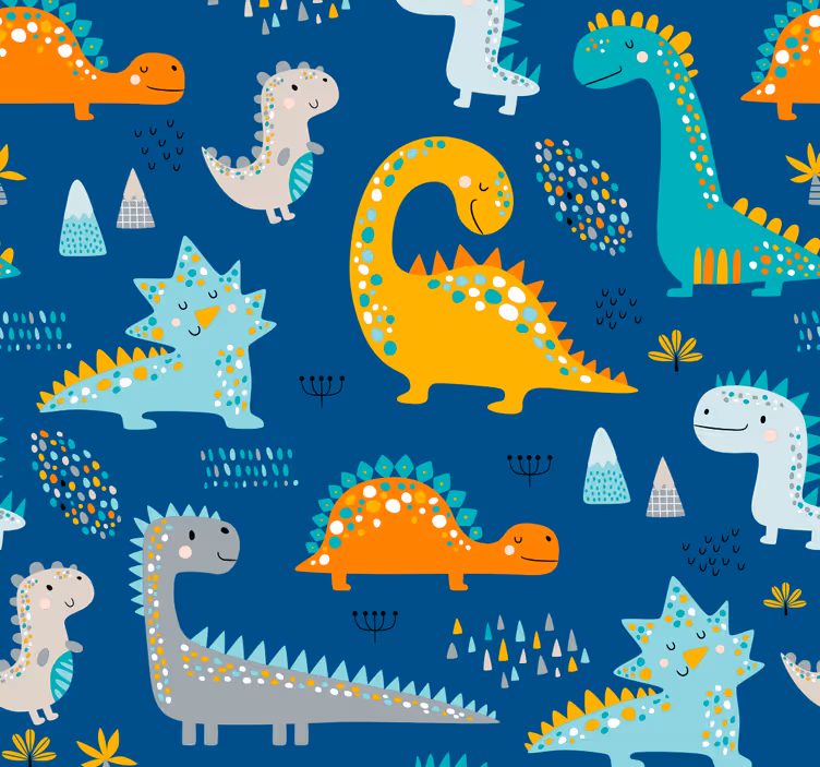 Tapet dinozauri model de dinozauri - TenStickers