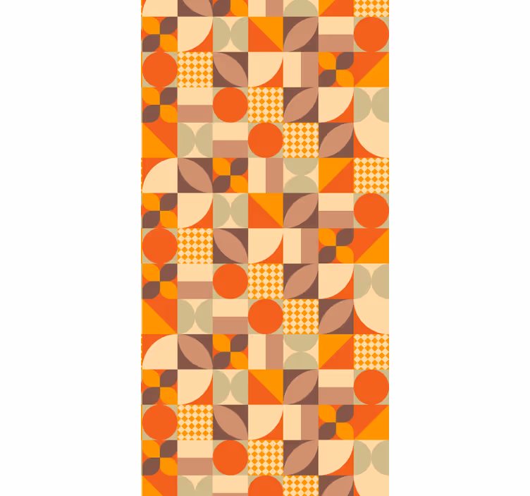 Tapet geometric forme geometrice retro - TenStickers