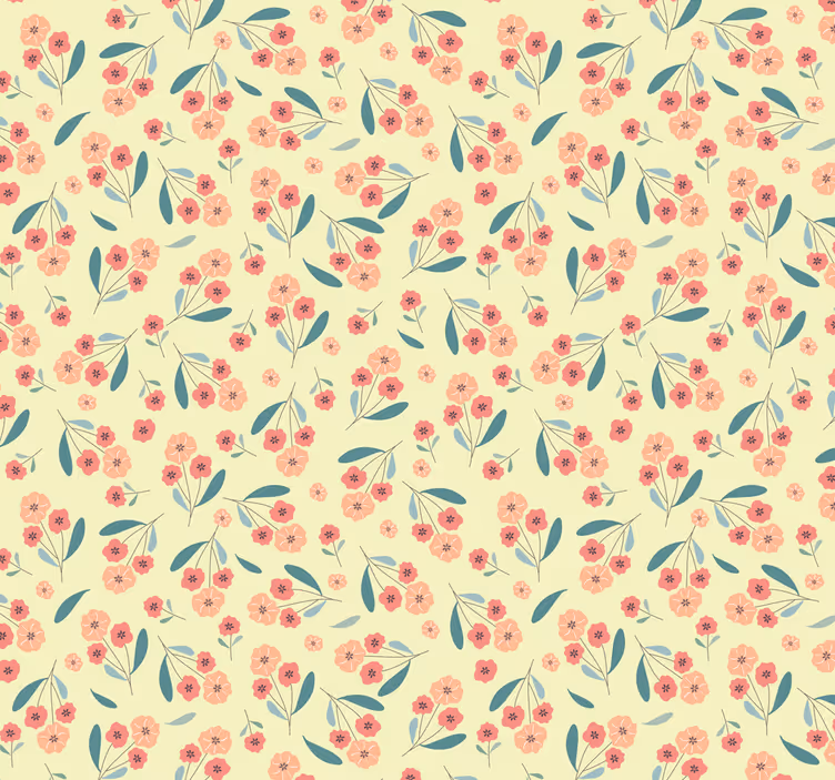 Tapet flori simplitate florală - TenStickers