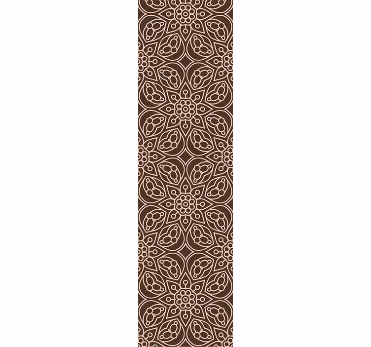 Tapet floral model de simetrie florală - TenStickers