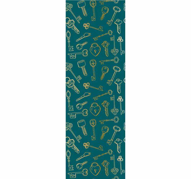 Tapet ornamental modele cheie vintage - TenStickers