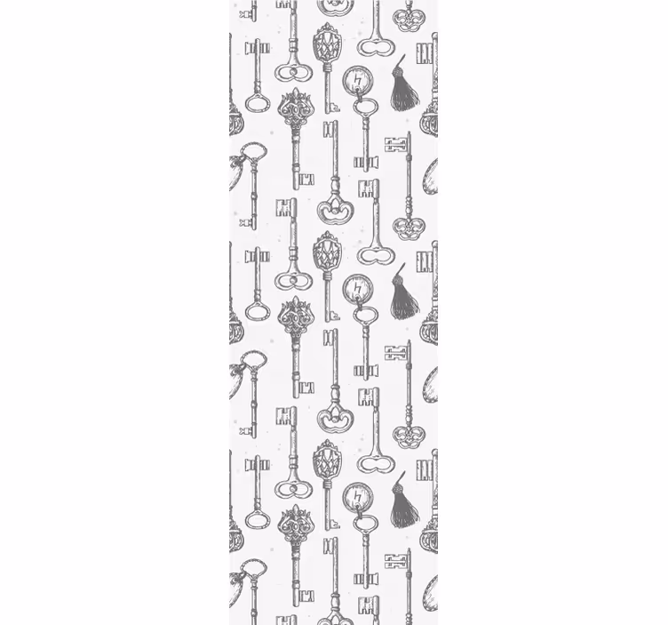 Tapet dormitor cu motive chei antice - TenStickers