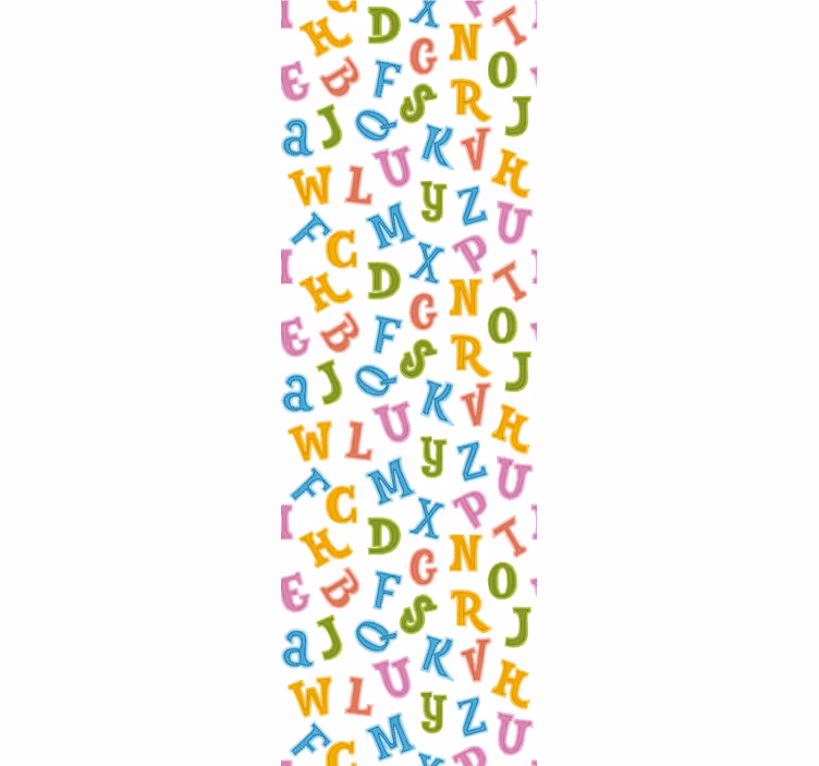 Tapet litere distracție cu alfabetul - TenStickers