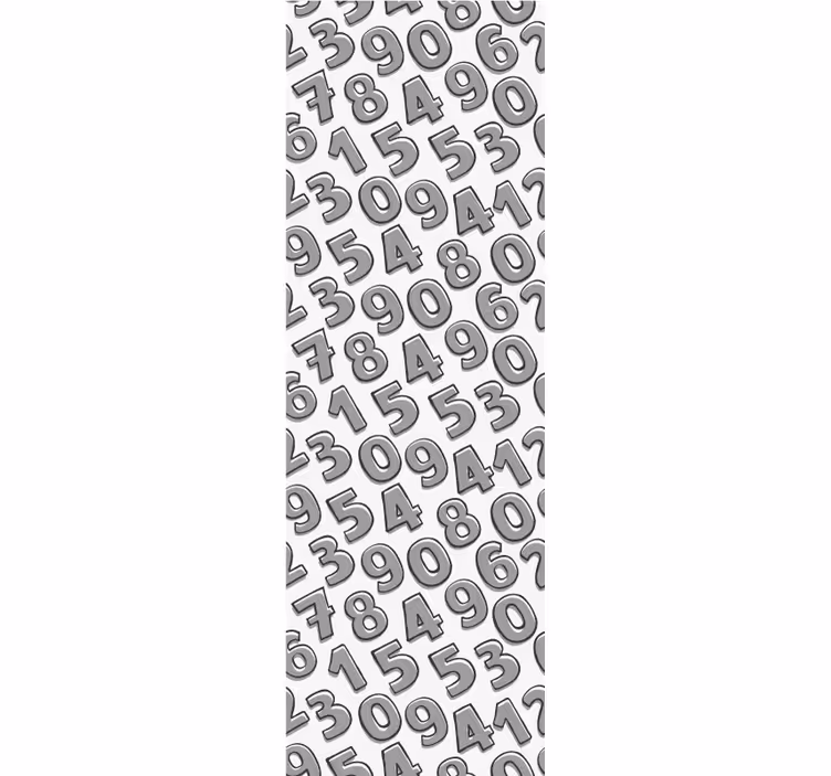 Tapet litere aranjarea numerelor - TenStickers