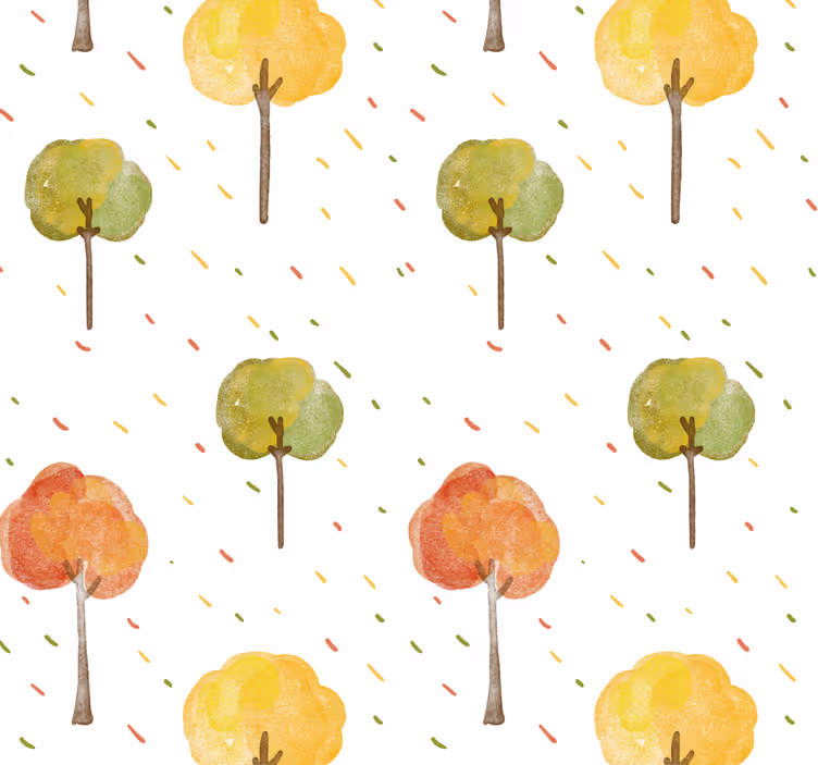 Copaci toamna tapet natură - TenStickers