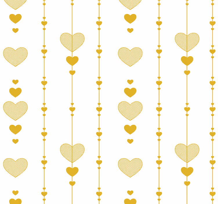 Inima de aur tapet abstract - TenStickers