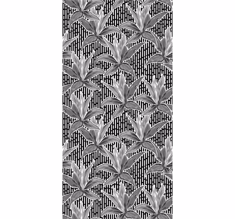 Tapet de frunze geometric botanic - TenStickers