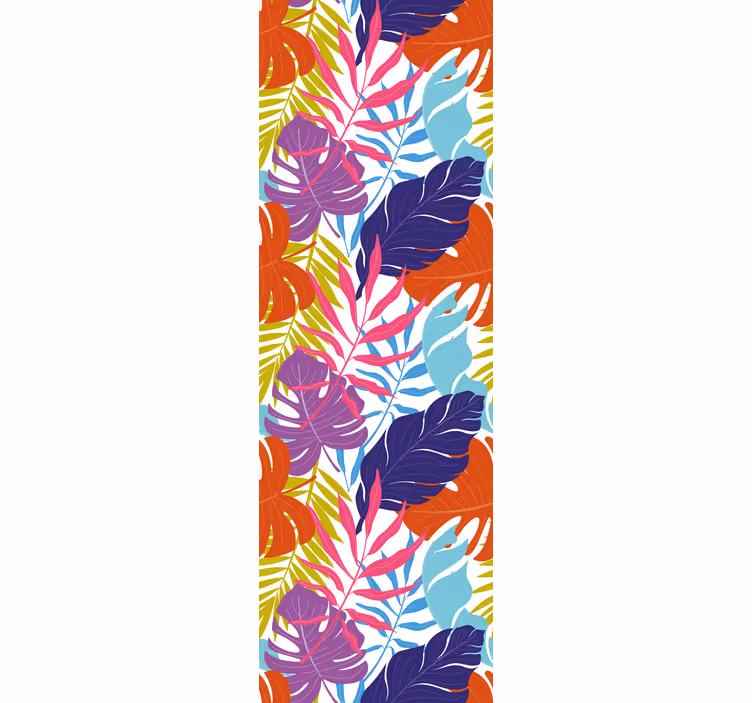 Tapet de frunze design cu frunze tropicale - TenStickers