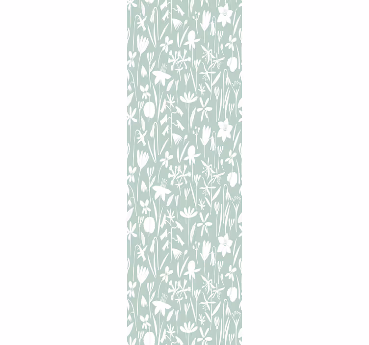 Tapet flori siluete botanice - TenStickers
