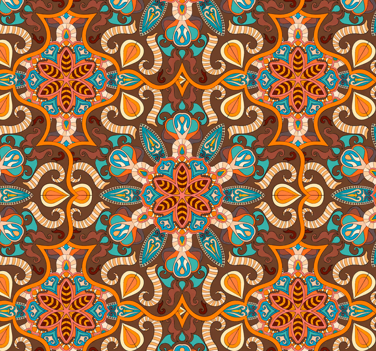 Tapet ornamental model ornamental complicat - TenStickers