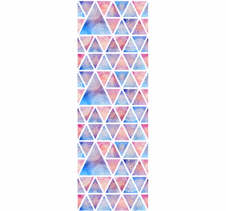 Tapet geometric matrice geometrică triunghiulară - TenStickers