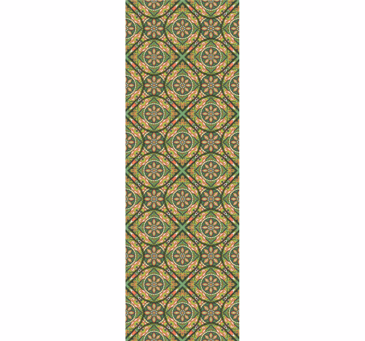 Tapet ornamental geometric ornamentat - TenStickers