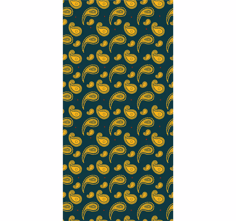 Tapet ornamental design cu motiv paisley - TenStickers