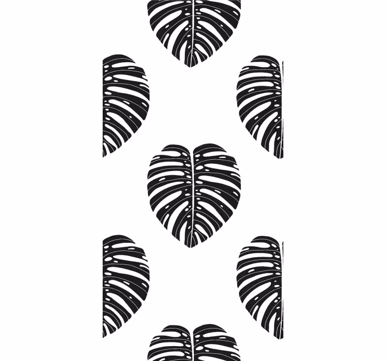 Tapet de frunze model de frunze de monstera - TenStickers