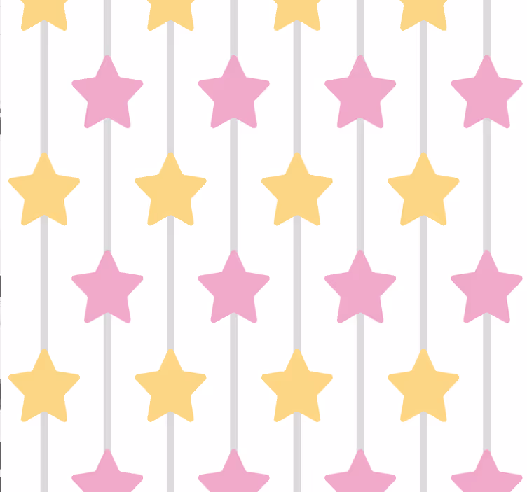 Tapet cu stea roz - TenStickers