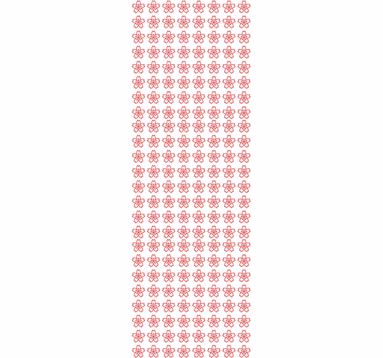 Tapet floral simetrie florală - TenStickers