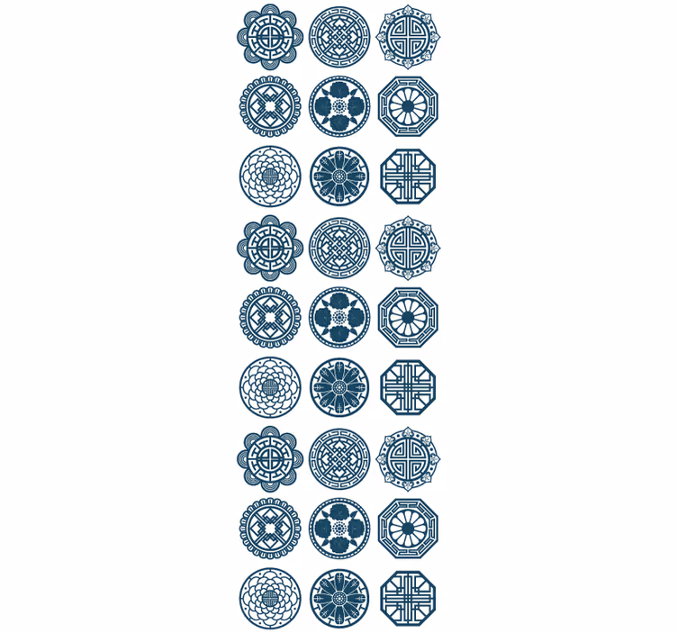 Tapet gresie modele geometrice de plăci - TenStickers