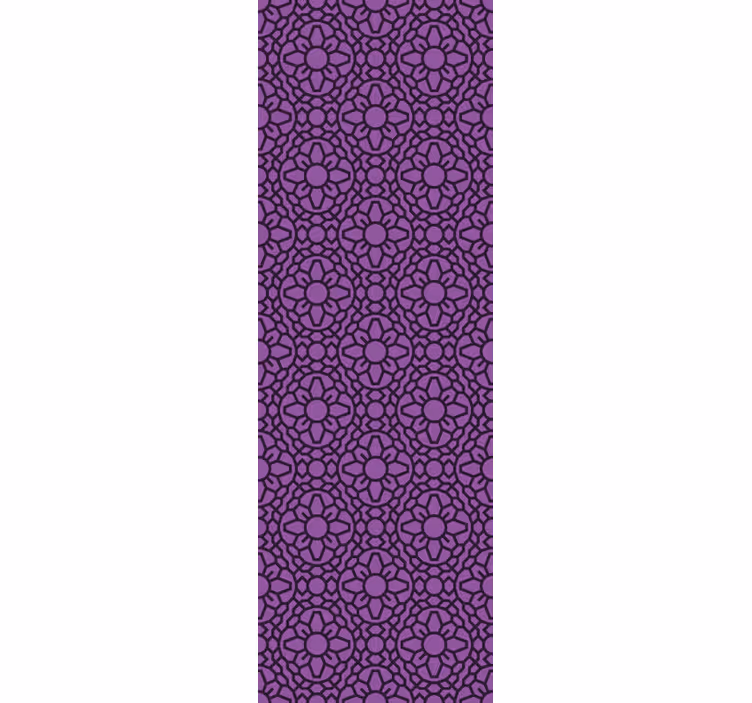 Tapet floral model geometric floral - TenStickers