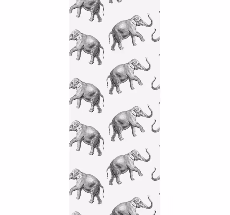 Elefant tapet repetarea elefantului - TenStickers