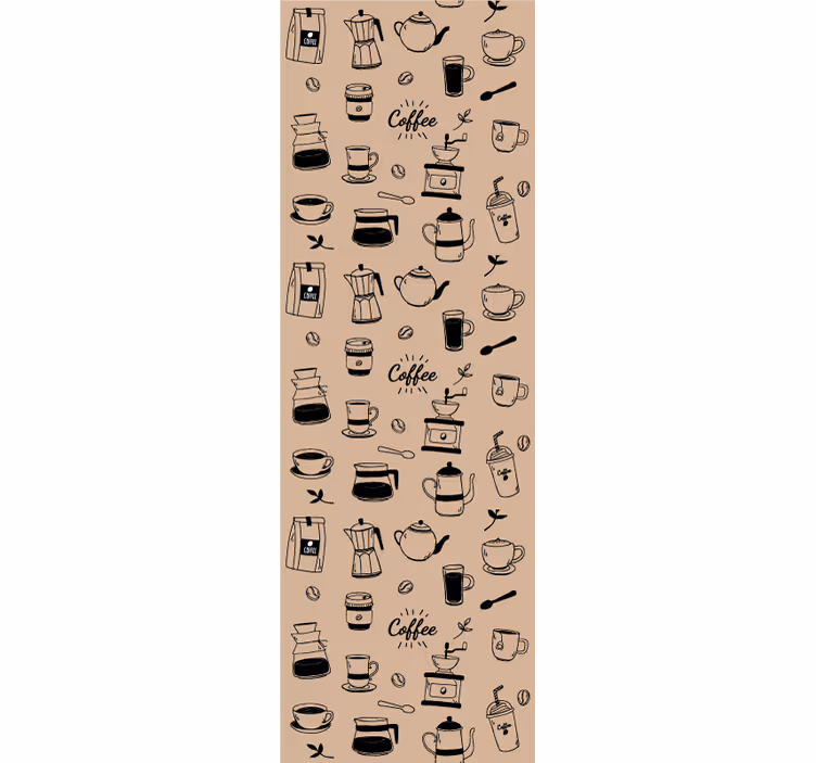tapet bucătărie motiv de cafea - TenStickers