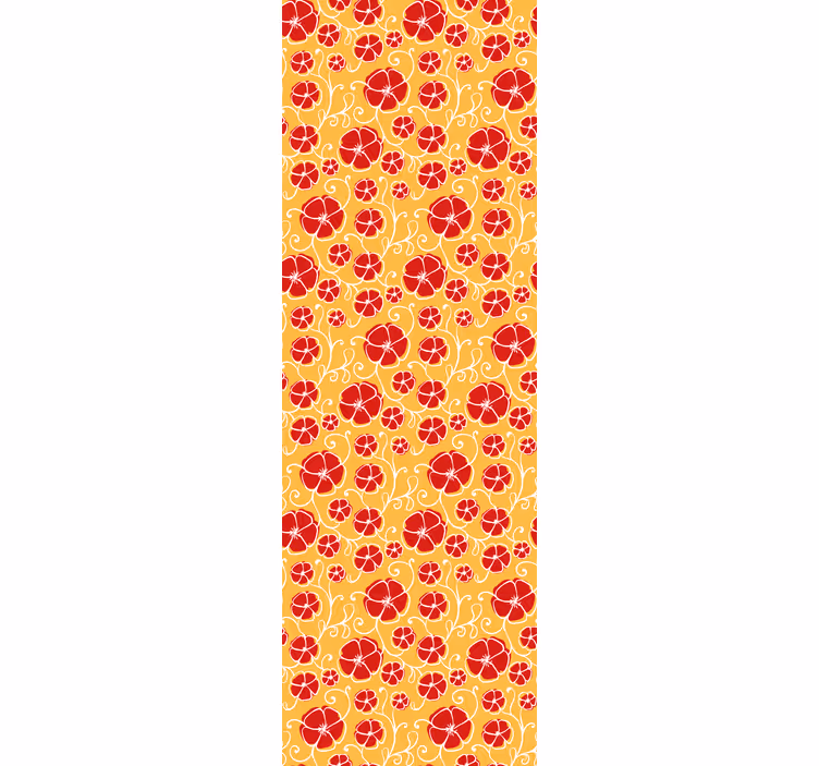 Tapet ornamental model de citrice ornamentat - TenStickers