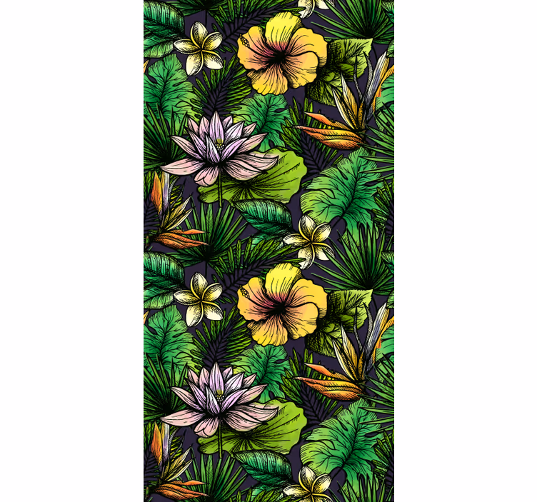 Tapet natura înflorire tropicală - TenStickers