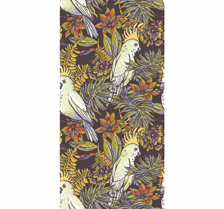 Tapet păsări model de papagal tropical - TenStickers