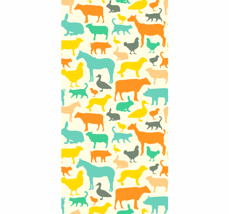 Tapet bucătărie fermă animale - TenStickers