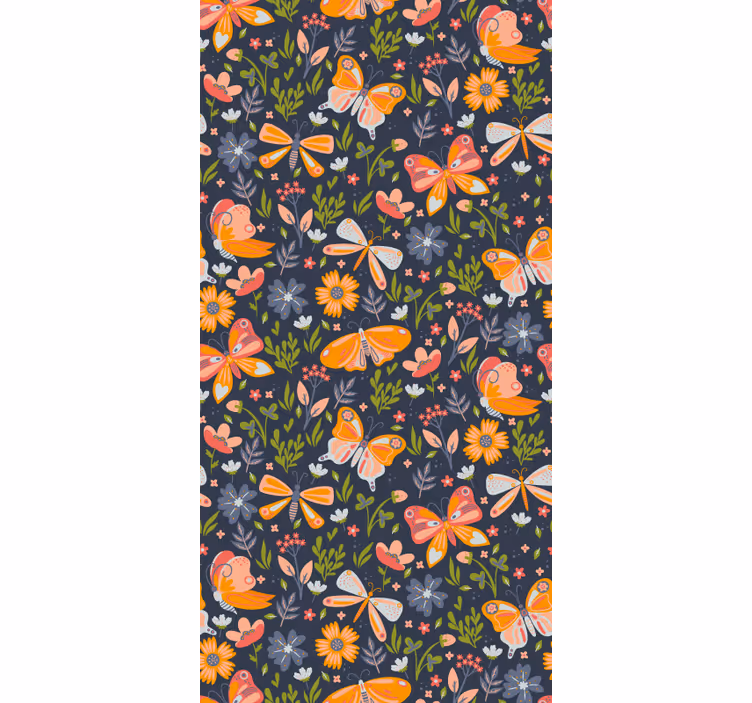 Fluture tapet panou de gradina fluturi - TenStickers