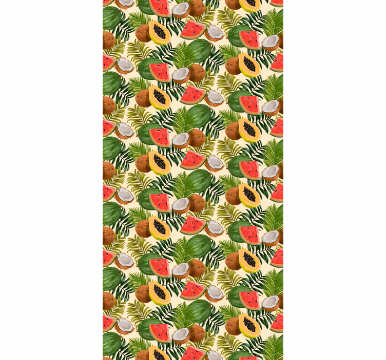 Tapet natura fiesta cu fructe tropicale - TenStickers