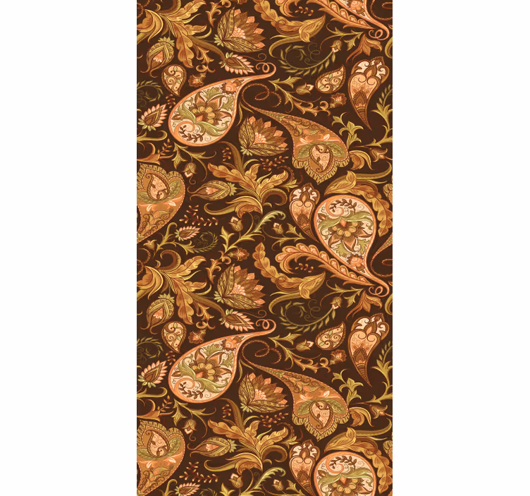Tapet floral motive botanice ornate - TenStickers