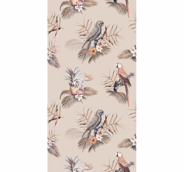 Tapet papagali eleganța papagalului tropical - TenStickers