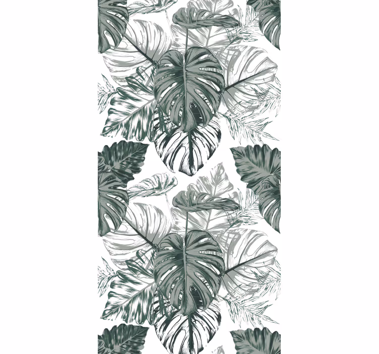 Tapet de frunze frunziș de monstera - TenStickers