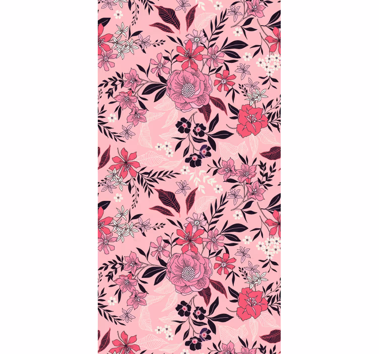 Tapet flori motiv cu flori florale - TenStickers