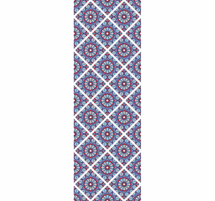Tapet floral eleganta florala geometrica - TenStickers
