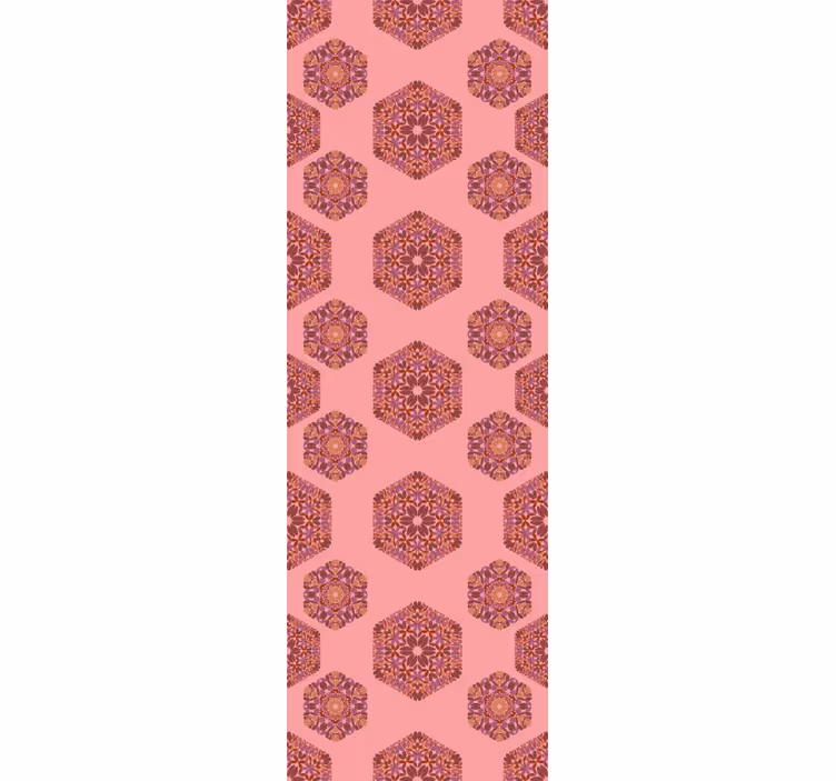 Tapet ornamental hexagoane ornate - TenStickers