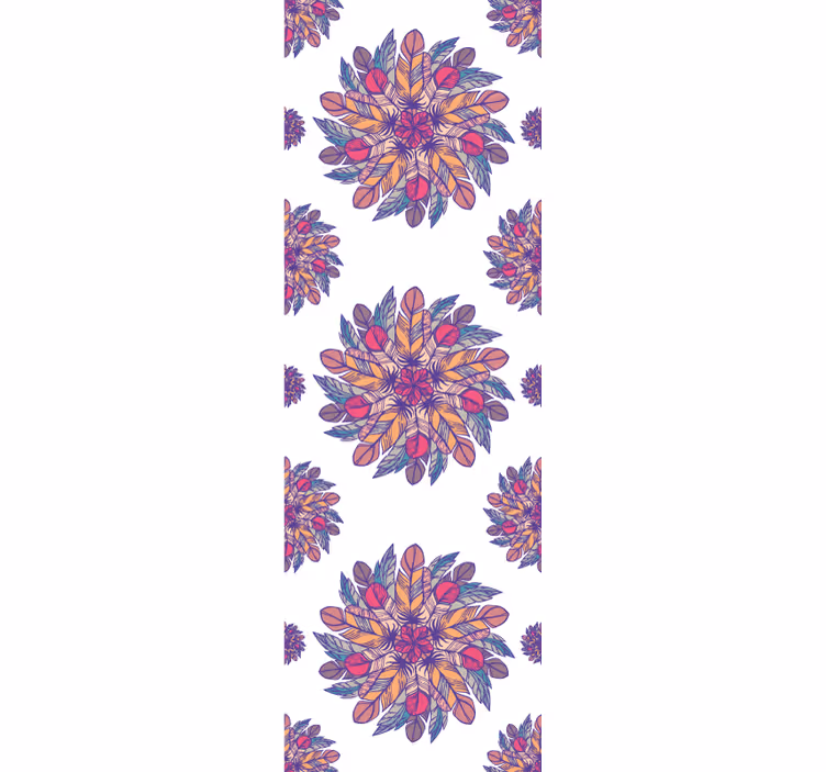 Tapet flori motiv de izbucnire florală - TenStickers
