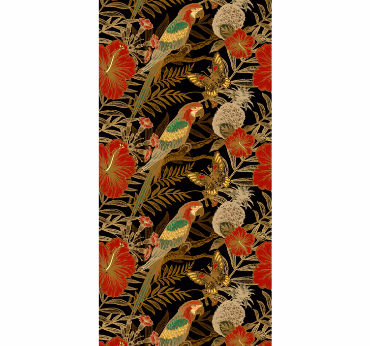Tapet papagali motiv papagal tropical - TenStickers