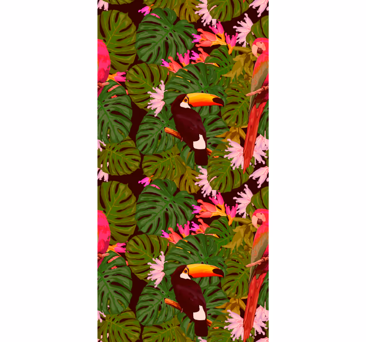 Tapet junglă motiv tucan tropical - TenStickers