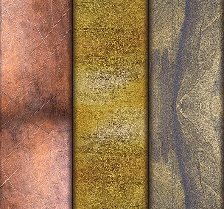 Tapet abstract de model de aur - TenStickers
