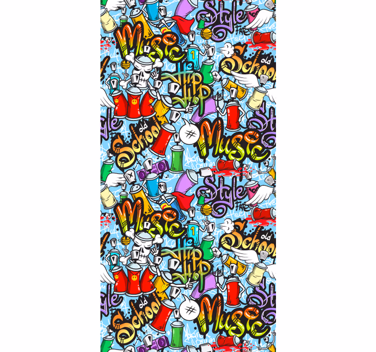 Perete colorat graffiti etichete tapet de artă - TenStickers