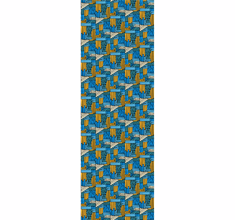 Tapet geometric împletire geometrică - TenStickers