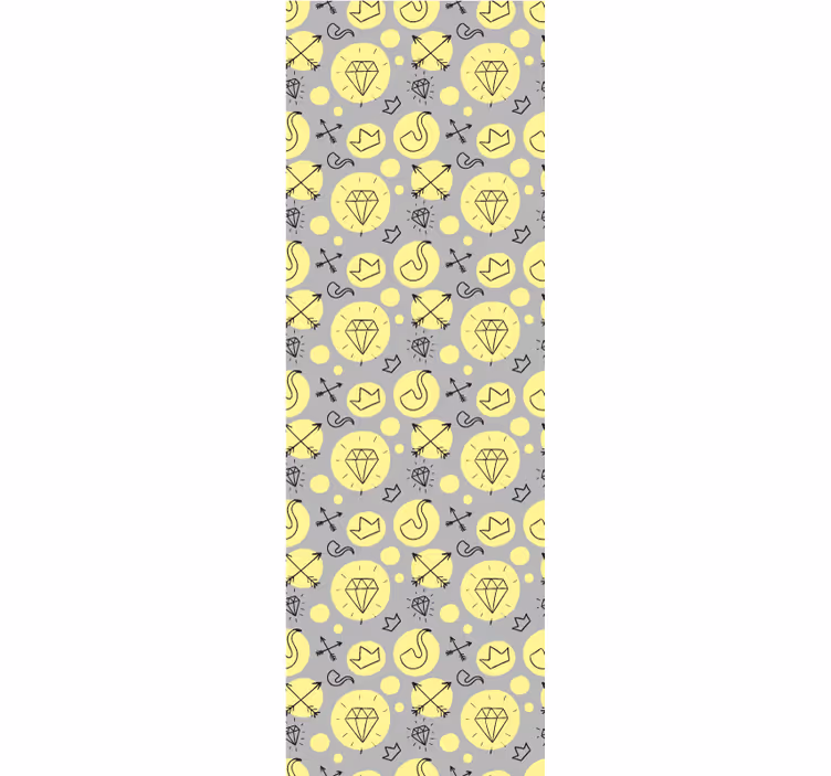 Tapet de artă se amestecă simboluri doodle - TenStickers