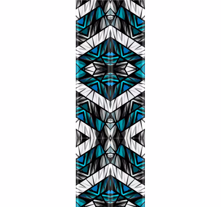 Tapet geometric simetrie caleidoscopică - TenStickers