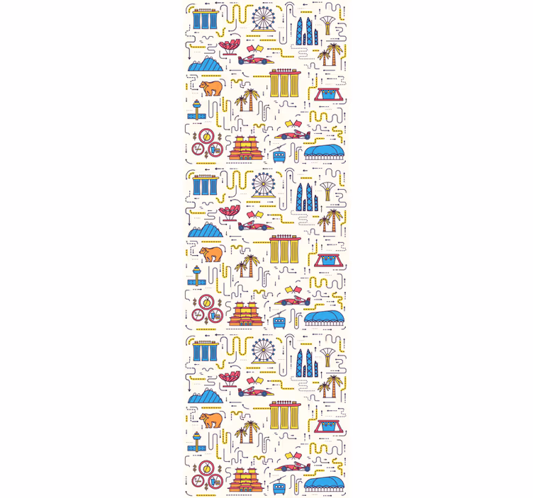 Orașe tapet distracție peisaj urban - TenStickers