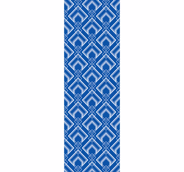 Tapet geometric model geometric albastru - TenStickers