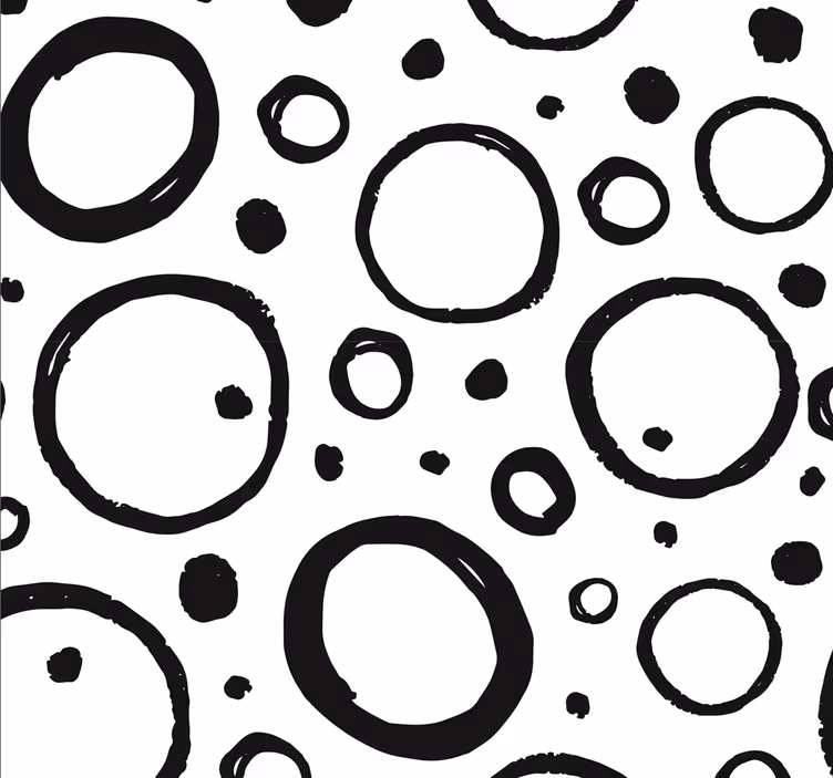 Tapet geometric cercuri abstracte - TenStickers