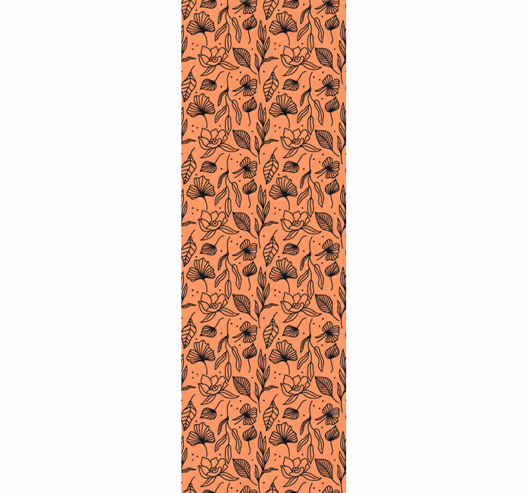 Tapet flori interior cu model floral - TenStickers
