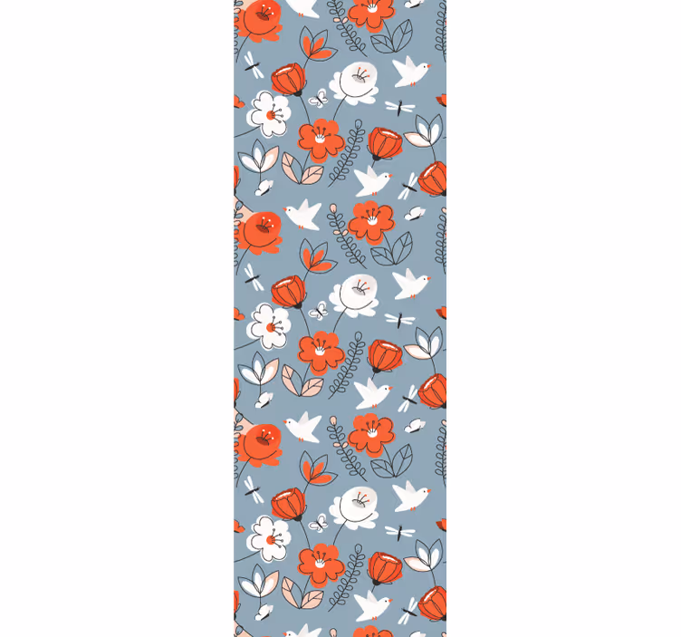 Tapet flori detaliu cu model floral - TenStickers